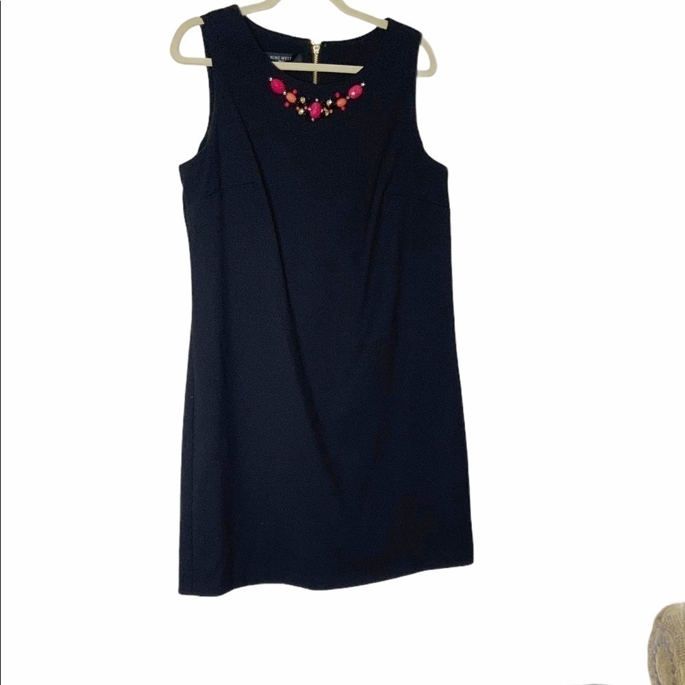 nine WEST black sleeveless dress. Size 14